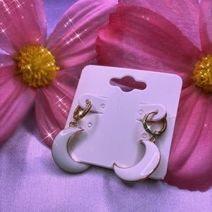 Moon drop earrings